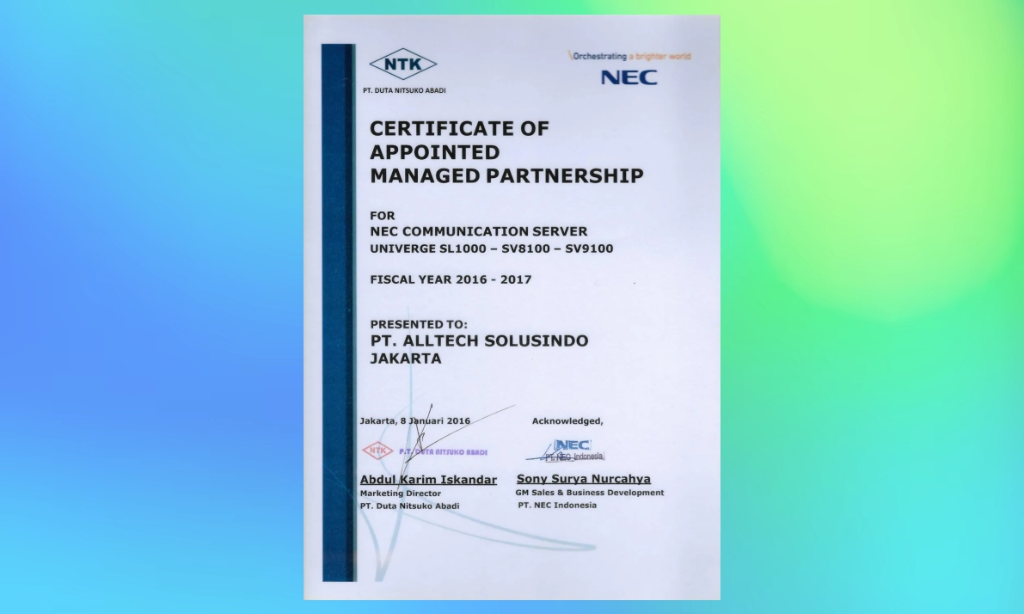 NEC Appointed Managed Partnership